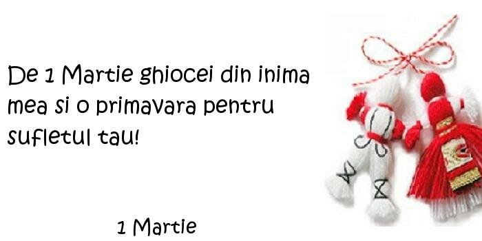 1 Martie - De 1 Martie ghiocei din inima mea si o primavara pentru sufletul tau!